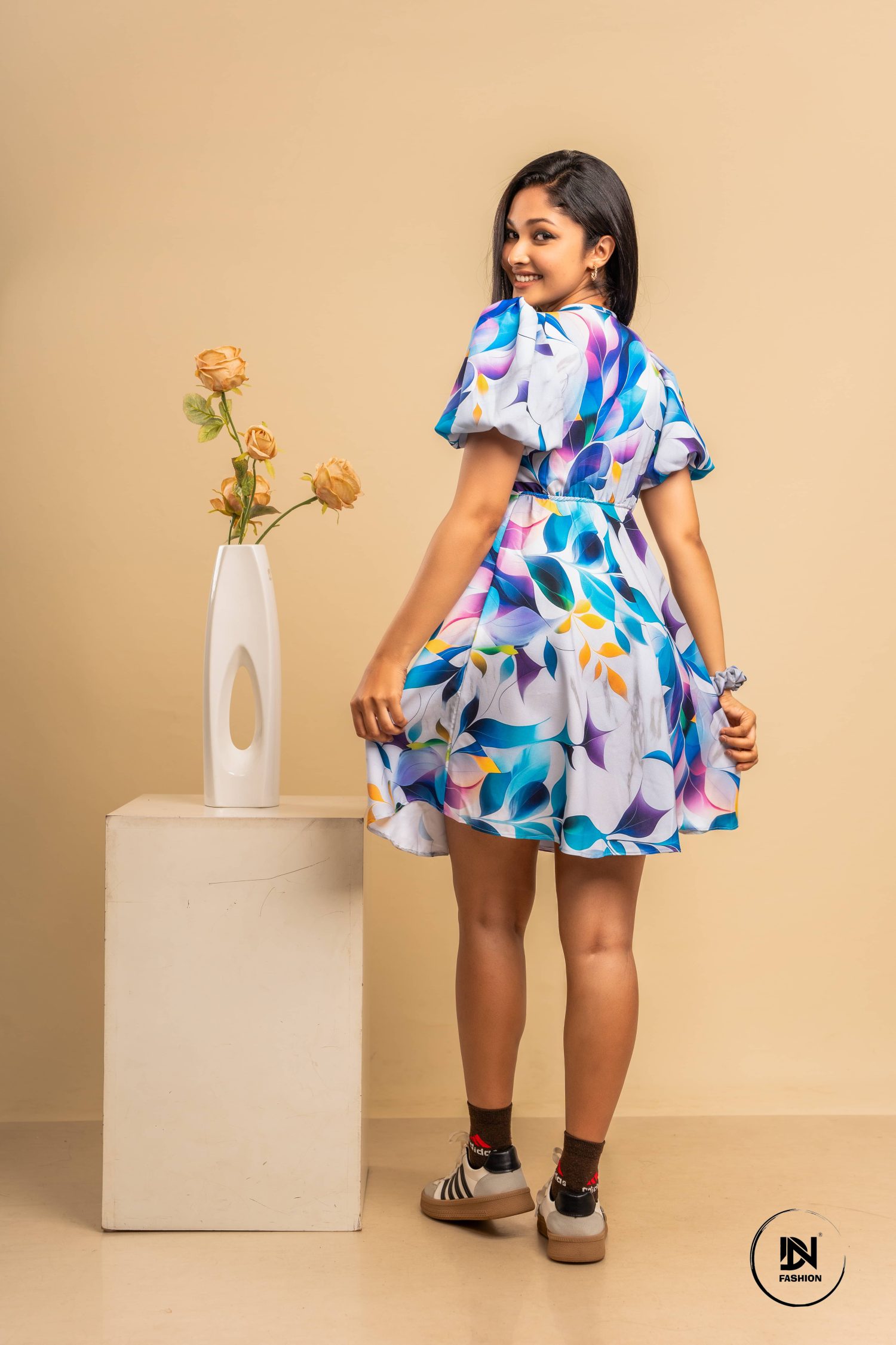 Delia Midi Dress Rose main image 1