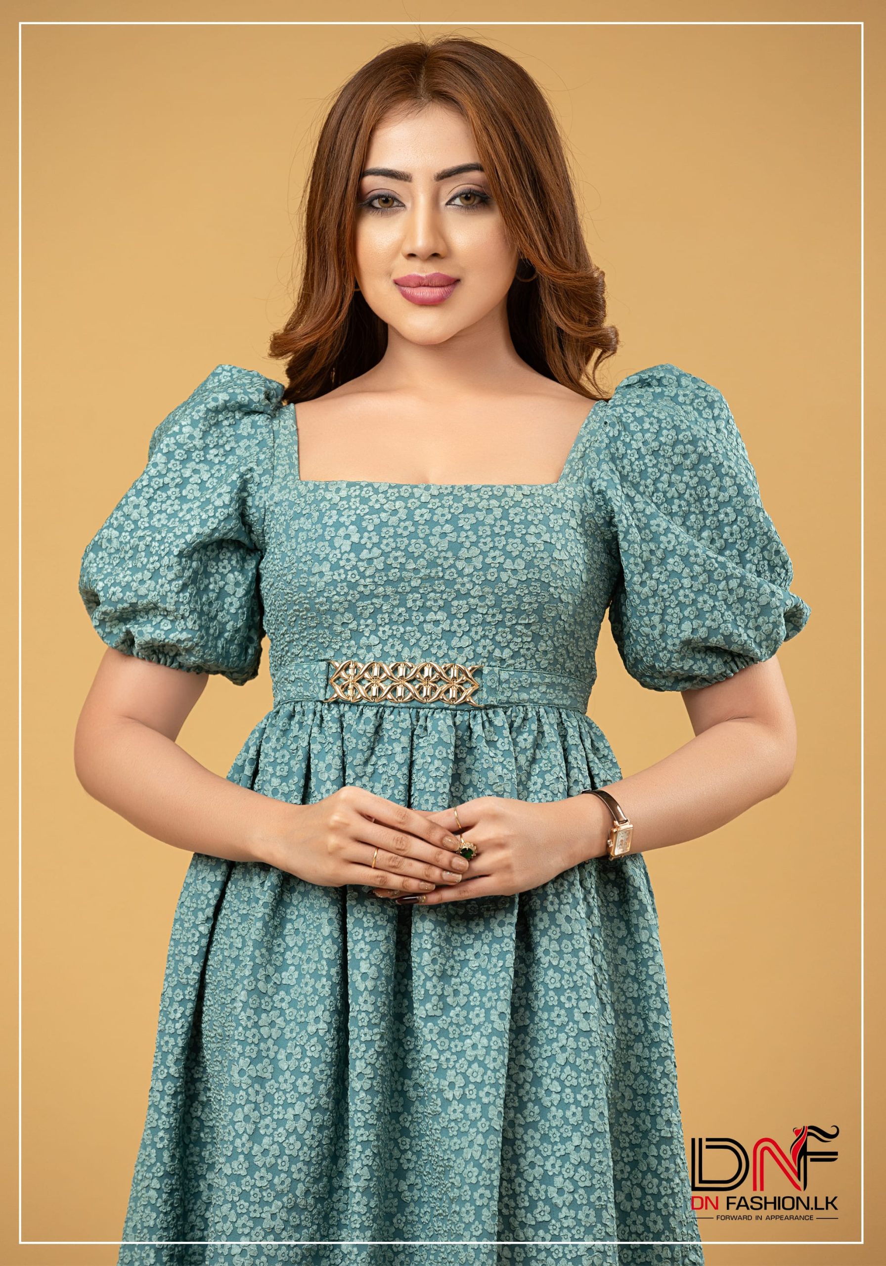Elara Emboss Maxi Dress - Image 3