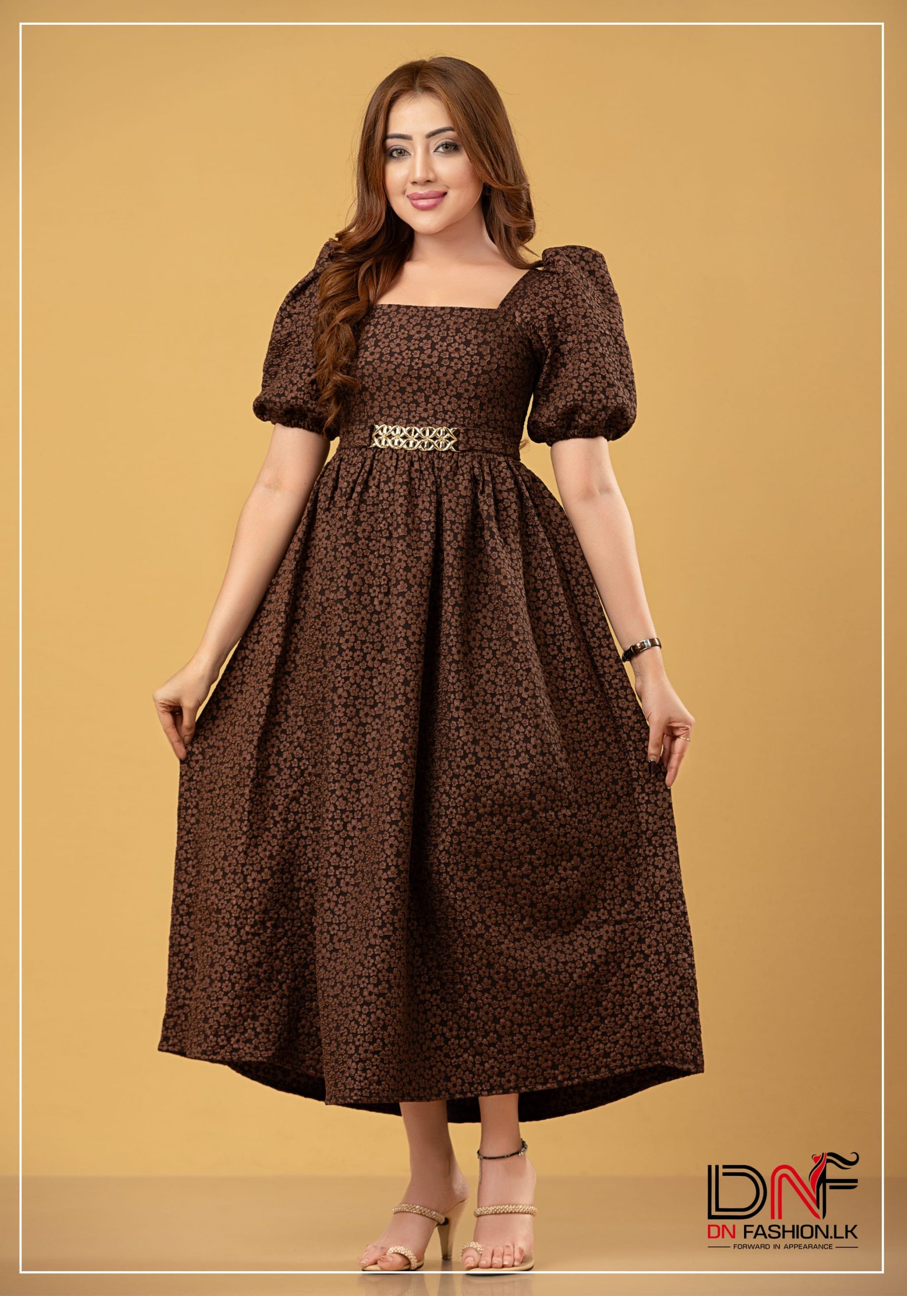 Elara Emboss Maxi Dress - Image 2